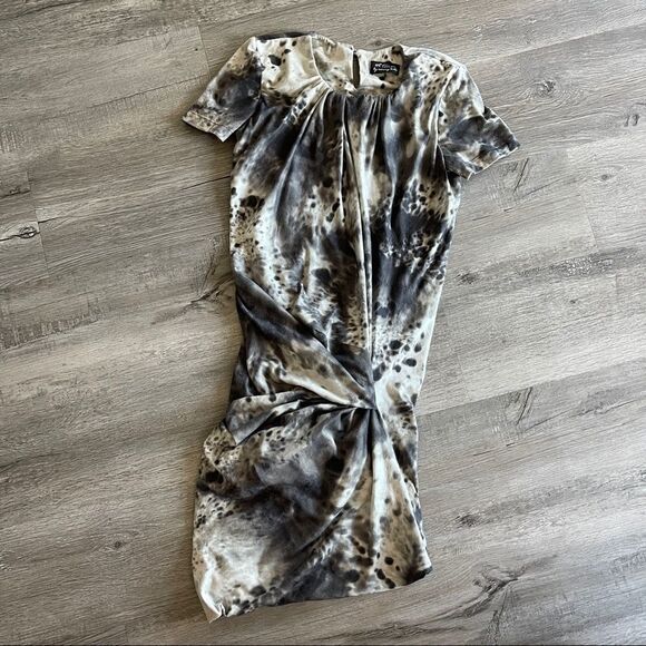 Torn By Ronny Kobo Short Sleeved Ruched Mini Dress – Size XS - Picture 2 of 7